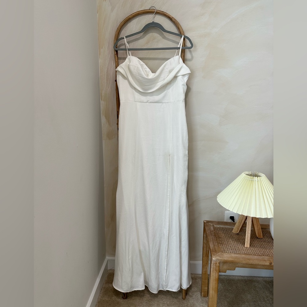 FASHION NOVA White Maxi Dress ‘Be Your Girl’ - Picture 1 of 4